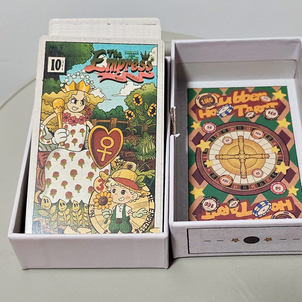 Tarot Deck With Guidebook - Vintage Rubber Hose Tarot Deck in