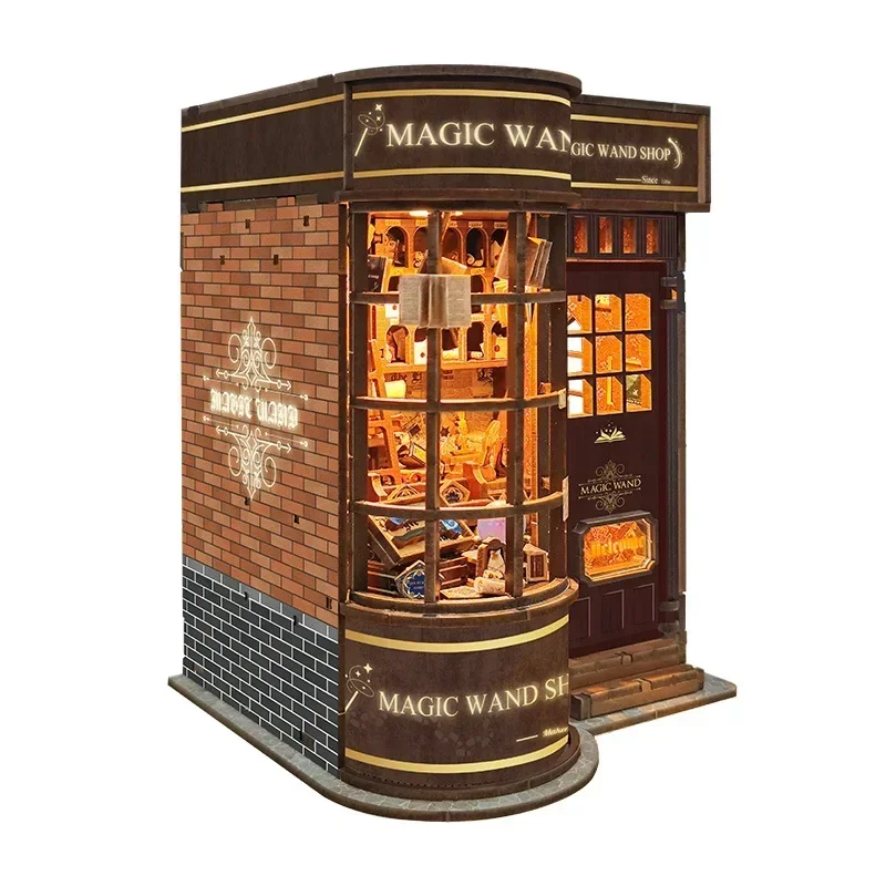 DIY Wooden Miniature Model Kit - огляд і ціна Diy Wooden Book Nook Kit Shelf Insert