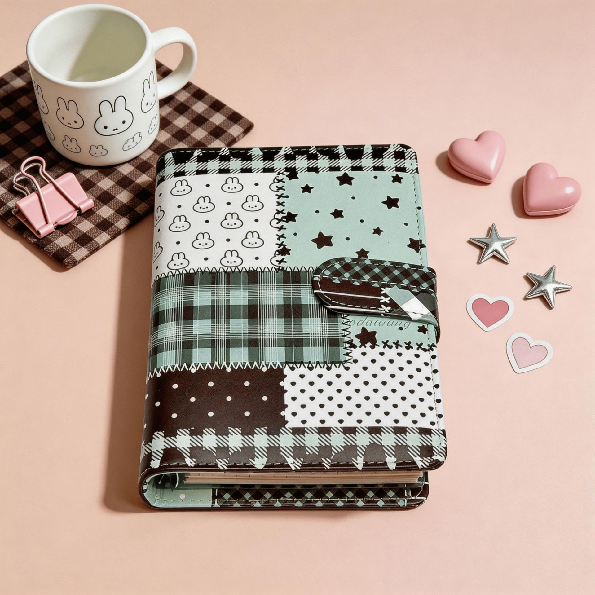 A6 Green Spliced Grid Notebook - огляд і ціна Blank Sheet Music Notebook