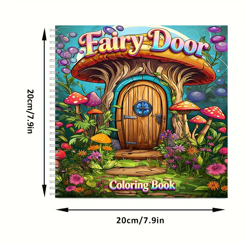 Coloring Book Fairy Door for A - огляд і ціна Adult Coloring Book Stress Relief