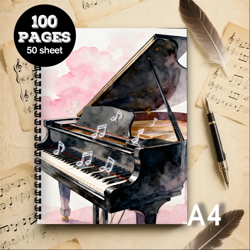 A4 Size, Music Notebook,Multi- - огляд і ціна Blank Sheet Music Notebook