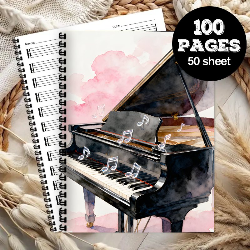 A4 Size, Music Notebook,Multi- - огляд і ціна Blank Sheet Music Notebook